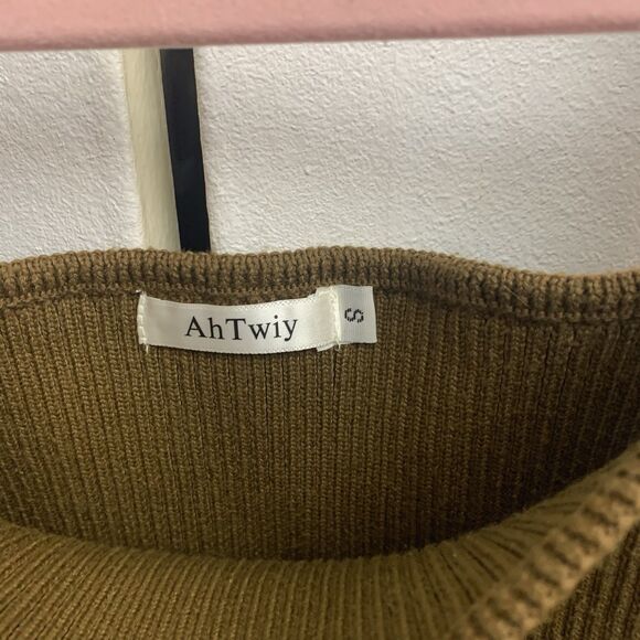 Knit Brown Sleeveless Top S - Picture 3 of 4